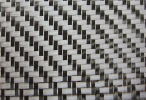 Carbon Fiber/Black Kevlar Fabric 2×2 Twill 3k 50″/127cm 5.5oz